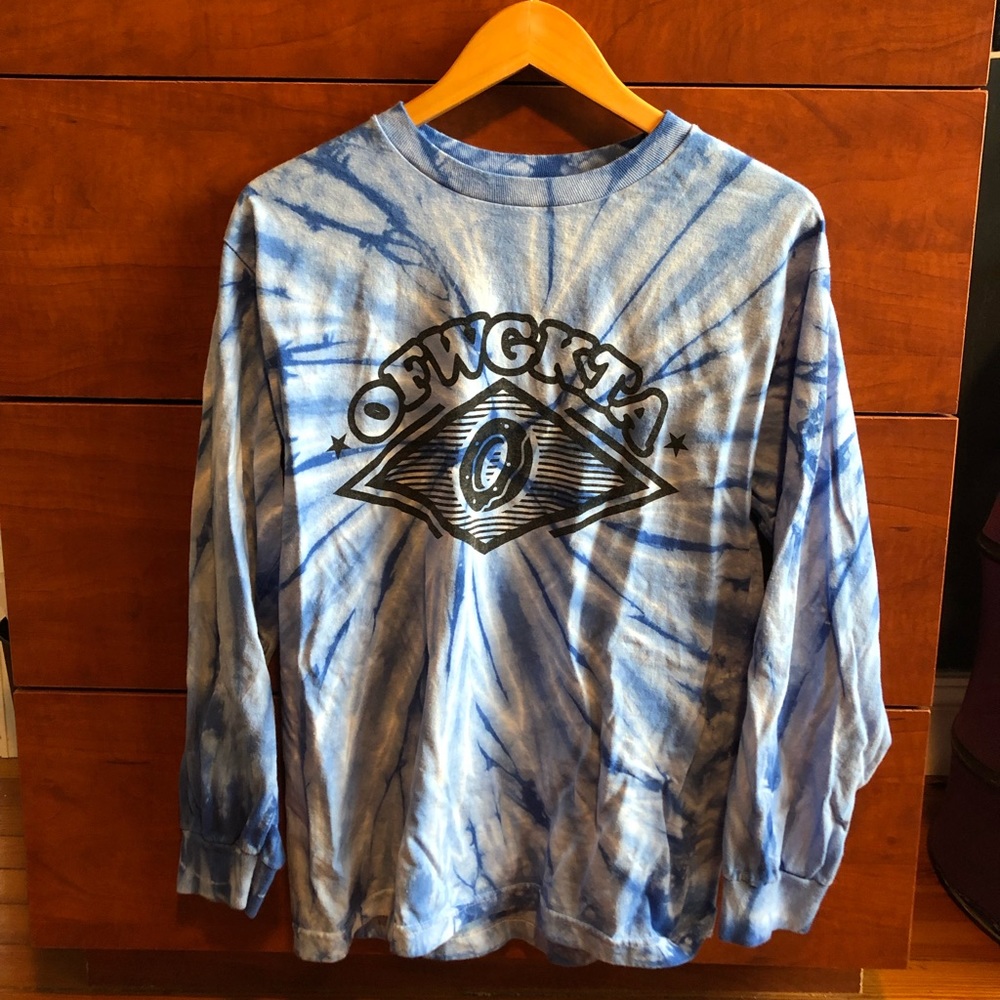 Odd Future, OFWGKTA long sleeve tie-dye shirt.